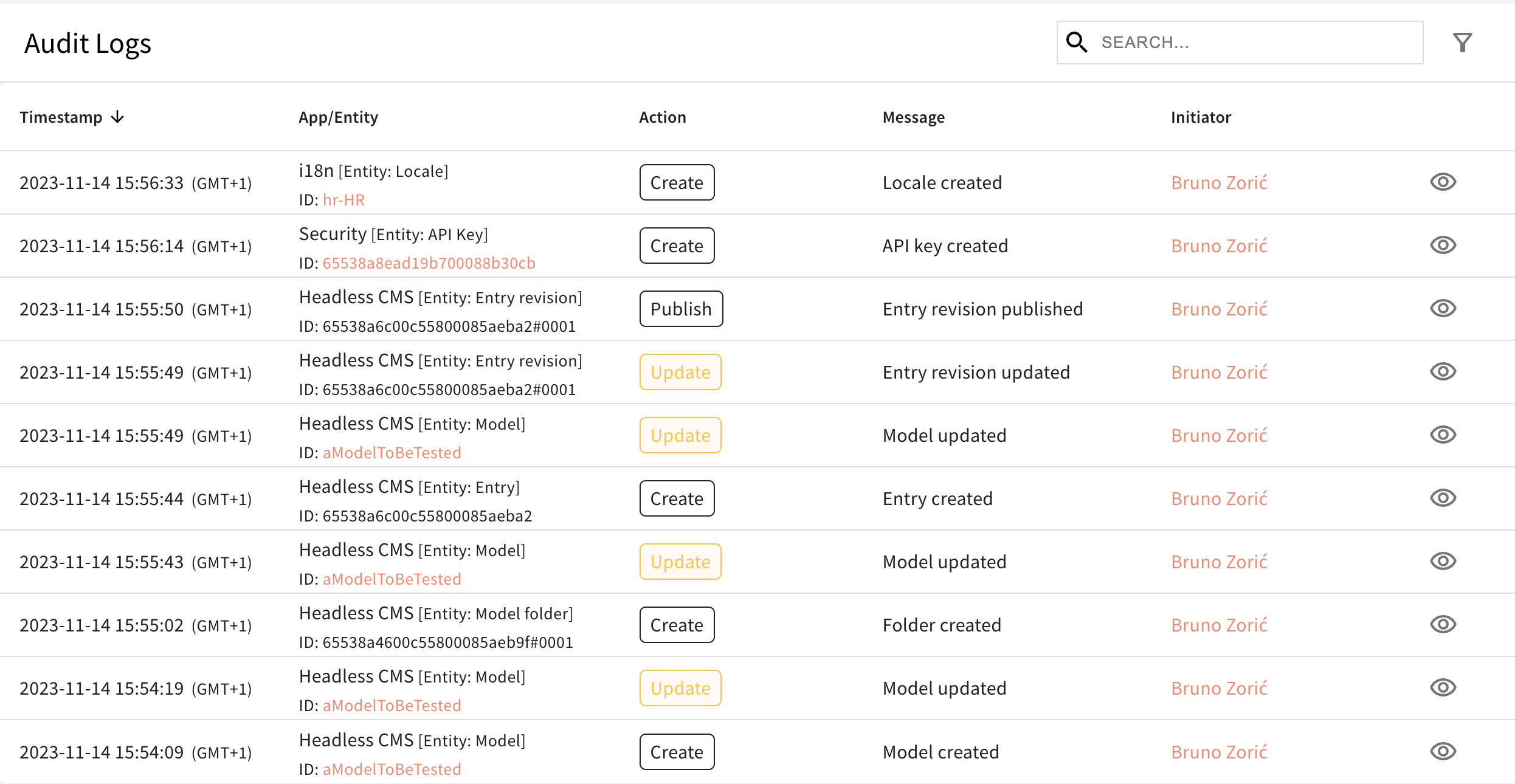 Audit Logs