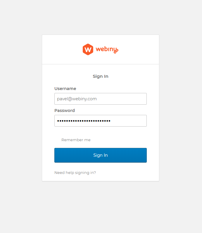 Okta SignIn Widget